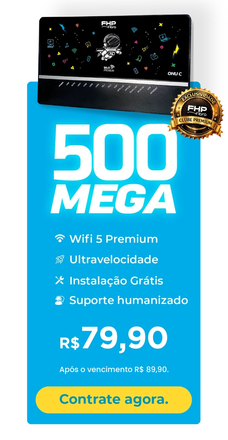 Plano 500 Mega — R$ 79,90
